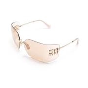 Miu Miu MU 54Ys Zvn20F Sunglasses Yellow, Dam