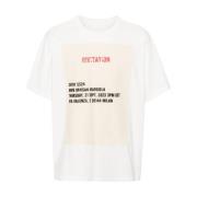 MM6 Maison Margiela Modeinbjudan Jersey T-shirt White, Herr