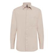 Boggi Milano Skjorta i bomull, regular fit Beige, Herr