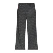 Moschino Jeans med logotyp Gray, Dam