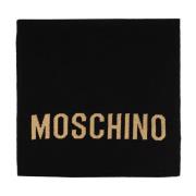 Moschino Halsduk med Logo Black, Unisex