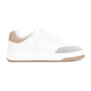 Saint Laurent Metalliska Sneakers för Kvinnor White, Dam