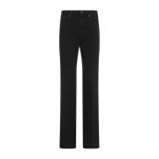 Saint Laurent Lyxiga Svarta Jeans Aw24 Black, Dam