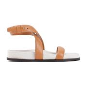 TotêMe Bruna Läder Chunky Sandaler Brown, Dam