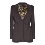 Dolce & Gabbana Enfärgad Knapp Blazer Brown, Dam