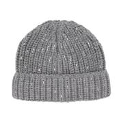 Ermanno Scervino Mjuk Vinter Beanie med Lurex Detaljer Gray, Dam