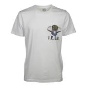 Equipe 55 Elite Bomull T-shirt med Fronttryck White, Herr