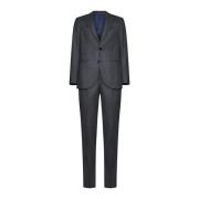 D4.0 Pinstripe Blazer med Broche Detalj Gray, Herr