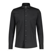 Fakts Jersey Slim-Fit Skjorta Black, Herr