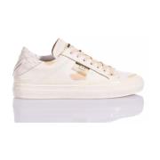 Mimanera Vintage Beige Python Print Sneakers Beige, Herr