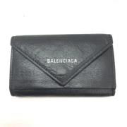 Balenciaga Vintage Pre-owned Laeder plnbcker Black, Herr