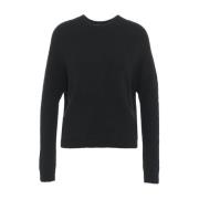 Ottod'Ame Svart Stickat Aw24 Handtvätt Black, Dam