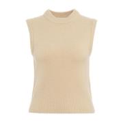 Ottod'Ame Beige Stickat Aw24 Handtvätt Beige, Dam