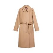 Max Mara Studio Belted Coats Brown, Dam