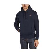 The New Originals Catna Hoodie Navy Blue Bomull Polyester Blue, Herr