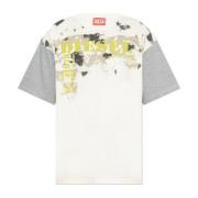 Diesel T-shirt T-Boxt-Q4 Beige, Herr