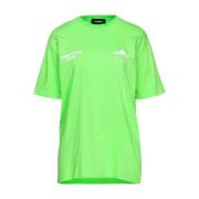 Dsquared2 Grön Logo T-shirt Ss22 Green, Herr