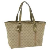 Gucci Vintage Pre-owned Canvas totevskor Brown, Dam