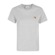 Maison Kitsuné Fox Head Patch T-shirt Gray, Dam