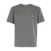 Maison Kitsuné Räv Huvud Patch T-shirt Gray, Herr