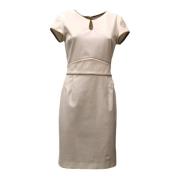 Alviero Martini 1a Classe Elegant Midi Klänning Beige, Dam