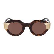 Kaleos Runda acetat solglasögon Foote Brown, Dam