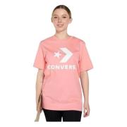 Converse Stand Fit Logo Star Chevron T-shirt Pink, Dam