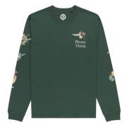 Element Smokey Bear Bird Långärmad T-shirt Green, Herr