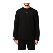 Kappa Rundhalsad sweatshirt Black, Herr