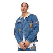 Karl Kani OG Patched Denim Jacket Blue, Herr