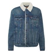 Levi's Type III Sherpa Trucker Jacka Blue, Herr