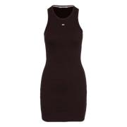 Tommy Hilfiger Essential Tank Bodycon Klänning Black, Dam