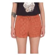 Volcom Sunny Wild Terry Cloth Shorts Orange, Dam