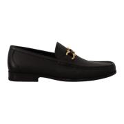 Salvatore Ferragamo Svarta Kalvskinn Grandioso2 Herrskor Black, Herr