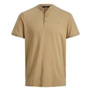 Jack & Jones 12208977-Beige Kortärmad Polo Beige, Herr