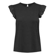 Only Life S/s Blouse Black, Dam