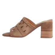 Alpe Baby Silk Heeled sandals Brown, Dam