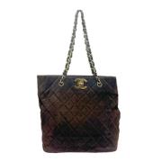 Chanel Vintage Pre-owned Mocka axelremsvskor Brown, Dam