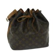 Louis Vuitton Vintage Pre-owned Canvas axelremsvskor Brown, Dam