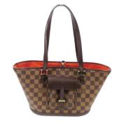 Louis Vuitton Vintage Pre-owned Canvas louis-vuitton-vskor Brown, Dam