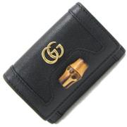 Gucci Vintage Pre-owned Laeder nyckelhllare Black, Dam