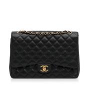 Chanel Vintage Pre-owned Laeder axelremsvskor Black, Dam