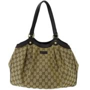 Gucci Vintage Pre-owned Canvas totevskor Brown, Dam