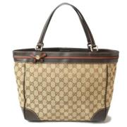 Gucci Vintage Pre-owned Canvas gucci-vskor Beige, Dam