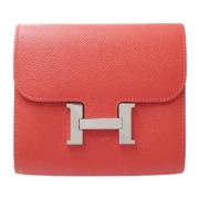 Hermès Vintage Pre-owned Canvas plnbcker Red, Dam