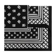 Dolce & Gabbana Sidenscarf Black, Dam