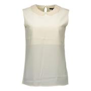 Gant Silke Vita Tops T-Shirt White, Dam