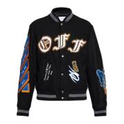 Off White ‘Bomber’ jacka Black, Herr