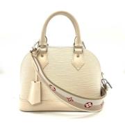 Louis Vuitton Vintage Pre-owned Tyg louis-vuitton-vskor Beige, Dam