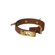 Hermès Vintage Pre-owned Laeder armband Brown, Dam